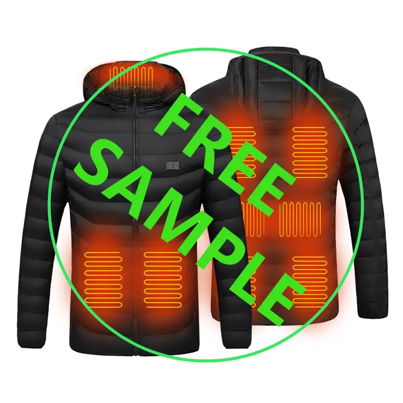 Custom Logo 7.4v Heating Down Jacket Hiking Motorcycle Usb Battery Self Electric Heating Jacket Mens For Winter