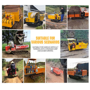 Minidumper Cingolato Cinese da 800kg, 1ton, 1.5ton, 2ton, <span class=keywords><strong>3ton</strong></span> con Cingoli in Gomma - Product Image 2