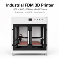 Imprimante 3D FDM industrielle à cadre rigide, rails de guidage linéaires, grande chambre fermée, automatique, USB, haute vitesse, nouvelle, garantie 1 an