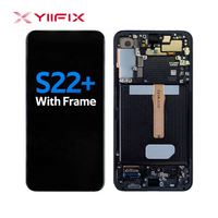 Écran LCD de remplacement pour téléphone Samsung S22 Plus avec cadre, écran AMOLED original OLED Galaxy S22+ 5G