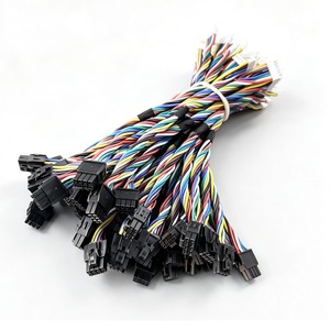 Adaptador de Fiação Eletrônica Personalizado com Cabo PVC, Conector JST 2*4 Pinos 2.54mm, Condutor de Cobre Estanhado, Fio Colorido, 1 Metro, 220V - Product Image 1