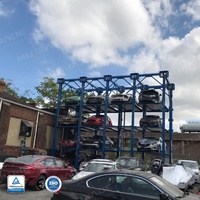 Système de stationnement vertical à triple empilage pour voitures, élévateur de stationnement à 4 poteaux