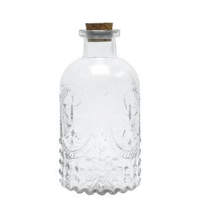 Sản Phẩm Mới 230Ml Hương Liệu Chai Thủy Tinh Reed Khuếch Tán Khắc Hoa Hình Tròn Với Khá Reed Khuếch Tán Nắp - Product Image 1