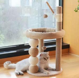 Menara pohon kucing besar dalam ruangan, penggaruk kucing interaktif mewah dengan kertas kayu berkelanjutan tiang penggaruk kucing Sisal untuk memanjat - Product Image 2