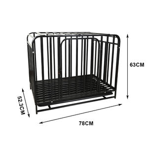 Haute qualité pliable en métal noir chien chenil caisse Cage maison extérieure personnalisée grand chien <span class=keywords><strong>Cages</strong></span> - Product Image 6