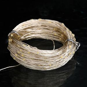 W2B VidaXL luci a Led a energia solare caldo filo di rame bianco 49,2ft IP44 per applicazioni da giardino - Product Image 3