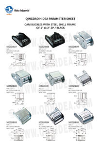 Boucles à came robustes de 2''Hidea, fabriquées en acier, zinguées ou noires, pour le transport et la sécurité des charges - Product Image 5