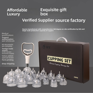 Masseur à ventouses pour le visage, traitement de sécurité, vente en gros, 32 ensembles de ventouses à forte aspiration de médecine traditionnelle chinoise, fabrication - Product Image 2