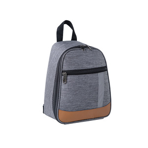 Sac à déjeuner isotherme à bandoulière en tissu Oxford, sac à dos portable pour les trajets quotidiens en extérieur, gris, noir, marron, bleu marine - Product Image 5
