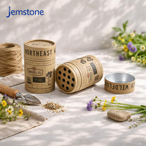 Caja de Embalaje de Tubos de Semillas de Flores Ecológicos y Reciclables, Cilindro de Papel Kraft para Alimentos, Café, Té y Especias - Product Image 5