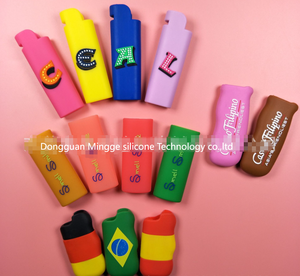 Custodia per <span class=keywords><strong>accendino</strong></span> in Silicone antiscivolo personalizzabile con custodia moderna regalo colorato per affari - Product Image 6