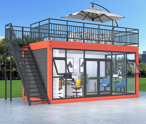 Casa Mobile CE con Pareti in Acciaio e Vetro, Traspirante ed Espandibile, Casa Container Combinata, Villa Mobile, Veranda, Ufficio, Hotel - Product Image 1