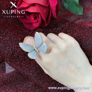 15827 Xu Pingジュエリー高級ジュエリーバタフライセットダイヤモンドリングはダイナミックレディリングにすることができます - Product Image 5