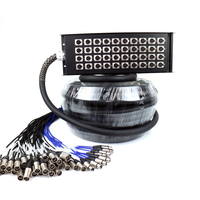 Boîte de jonction XLR 8/12/16/24/28/32 voies 30M Câble de scène multicanal Câble audio XLR Câble d'alimentation