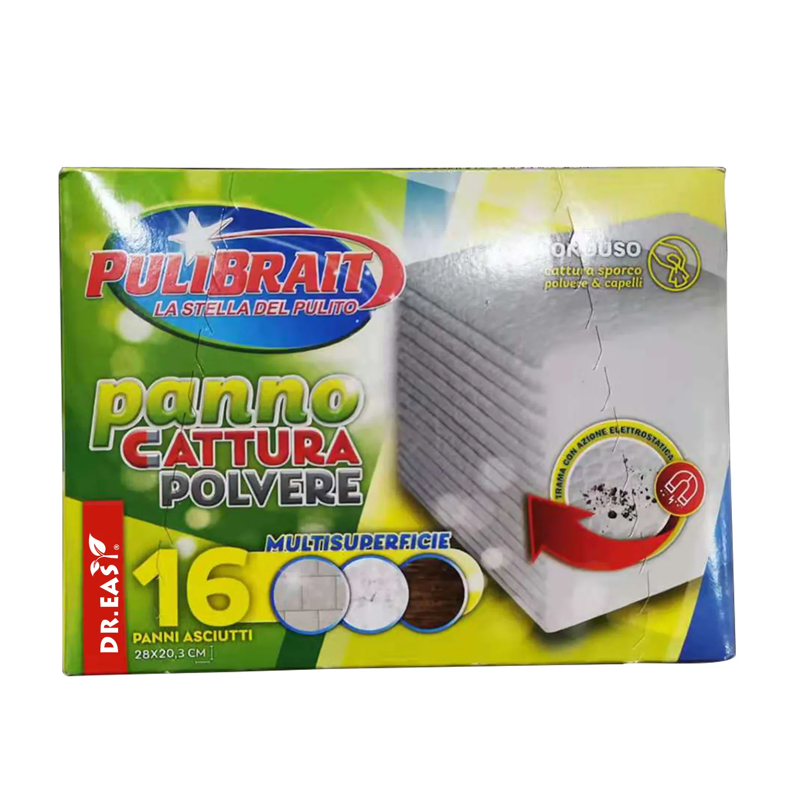 Китайская фабрика OEM, Заправка для сухого подметания, нетканый материал, микрофибра, статические салфетки для пола