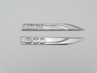 Emblème décoratif de voiture GTD en plastique ABS personnalisé pour Volkswagen VW GOLF MK7 MK5 Ford Range Autocollants adhésifs