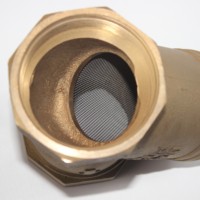 Katup Cek Pneumatik Manual Tipe Y dari Kuningan untuk Air, Sambungan 1/2"-4" NPT/BSP, Bersertifikasi ISO9001 CE