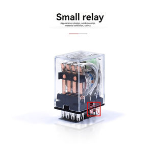 Миниатюрное промежуточное реле MY2NJ небольшое электромагнитное реле со светом и базой для постоянного тока 220 В 24 В 12 В - Product Image 3