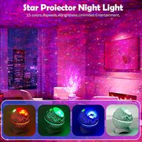 Étoile étoilée dinosaure oeuf projecteur veilleuse BT musique haut-parleur océan vague enfants adultes salle de jeu décoration lampes