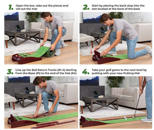 MAZEL Factory Wholesale High Quality Golf <strong>Putting</strong> Mat <strong>in</strong> <strong>Door</strong> Training Bundles - Product Image 5