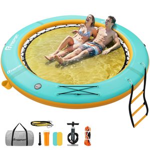 Hamac gonflable flottant avec filet pour la détente, le bronzage, le repos et les activités aquatiques adaptées aux <span class=keywords><strong>animaux</strong></span> de compagnie - Product Image 1