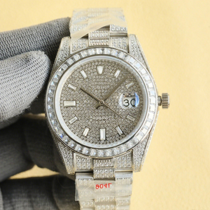 Reloj Deportivo de Lujo con Diamantes, Acero Inoxidable 316L, Resistente al Agua 200m, Cristal de Zafiro, Movimiento Mecánico de Agujas, Unisex - Product Image 2