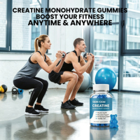 Complément pré-entraînement OEM, créatine monohydrate, gommes énergétiques à la créatine, gommes pour la croissance musculaire, 5000 mg