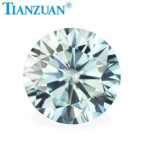 <span class=keywords><strong>Pietra</strong></span> <span class=keywords><strong>preziosa</strong></span> allentata di moissanite vvs di forma rotonda di <span class=keywords><strong>colore</strong></span> <span class=keywords><strong>blu</strong></span> per la fabbricazione di gioielli - Product Image 2