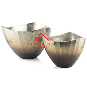 Nouvel arrivage de bol de service à salade en métal aluminium meilleur vendeur dessus de table de cuisine vaisselle - Product Image 2