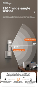 LED sáng tạo cơ thể con người cảm biến ánh sáng hộ gia đình đơn giản đèn pin phòng ngủ phát hiện chuyển động sạc điện ngọn đuốc ánh sáng ban đêm - Product Image 5