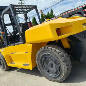 Chariot élévateur sur pneus Komatsu TCM HELI d'occasion de 15 tonnes avec moteur et pompe, haute efficacité, faible coût, excellent état, rapport fourni - Product Image 1
