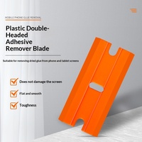 Grattoir multifonctionnel en plastique à double extrémité pour protection d'écran de téléphone, nettoyage de vitres, décapant adhésif automobile et grattoir à billets de loterie