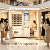 Imprimante photo d'ongles personnalisée en libre-service, distributeur automatique DIY pour centres commerciaux, compatible lecteur de cartes