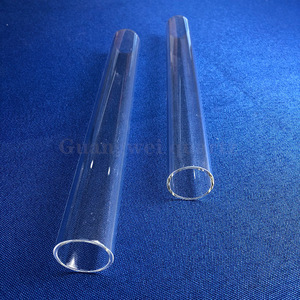Tube en verre borosilicaté de haute précision, tube à essai transparent de laboratoire sans bouchon, qualité scientifique, forme ronde transparente pour utilisation en laboratoire - Product Image 2