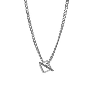 Geometric Titanium Steel Necklace Chain Gold Silver Color OT Buckle Minimalist Street Hip Hop Gift Jewelry - Product Image 5