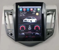 Navigateur GPS vertical 10,4 pouces pour Chevrolet Cruze 2009- Android Auto, mains libres, Bluetooth, Wi-Fi, commande au volant, cartes mondiales