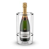 Glacière ronde en acrylique 5L personnalisable avec logo, anti-collision, pour la protection du vin et des boissons, seaux à glace et bacs à boissons