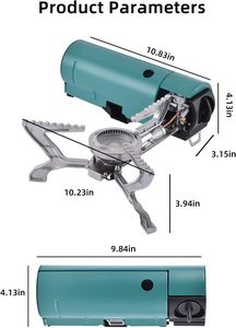 Estufa de Gas Portátil Plegable Metálica de un Solo Cilindro para Camping y Senderismo, Mini Cocina de Butano para Exteriores - Product Image 4