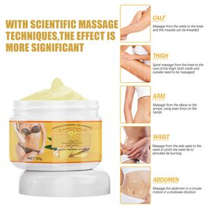Crema brucia grassi allo zenzero crema anticellulite brucia grassi perdita di peso corporeo massaggio dimagrante <span class=keywords><strong>gambe</strong></span> <span class=keywords><strong>gambe</strong></span> ridurre efficacemente la crema - Product Image 3