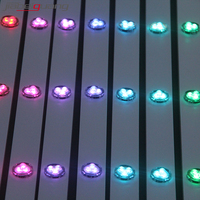Projecteurs sur rail permanents 12V IP68 pour extérieur, projecteurs sur rail permanents pour Noël, lumières LED RGBW à points pixel