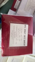100% ensemble de draps de literie en microfibre de polyester 90gsm 4 pièces avec taies d'oreiller