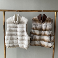 Gilet en fourrure de laine Jxwatcher fait main, réversible, doux et moelleux, gilet de luxe en fourrure, vente en gros, gilet personnalisé en fourrure de lapin Rex pour femme