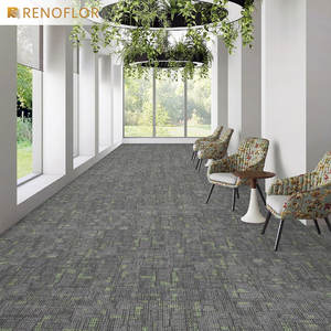Carreaux de <span class=keywords><strong>tapis</strong></span> d'hôtel de haute qualité de luxe PP polypropylène <span class=keywords><strong>tapis</strong></span> de sol de bureau commercial moderne pile coupée bitume ignifuge maison - Product Image 3