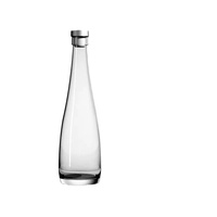 Bouteille à spiritueux en verre à épaule conique et col incliné pour l'emballage de vins de qualité supérieure et les articles de bar modernes 500ml