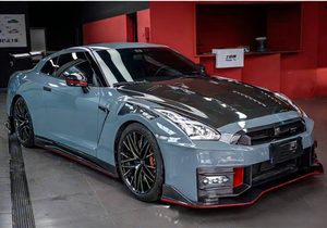 Guardabarros Delanteros de Fibra de Carbono Semi-Seca Estilo Nismo para Nissan GT-R R35 2008-2023, Versión Imprimada - Product Image 5