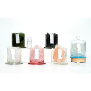 Black Crystal Stone Aroma <b>Diffuser</b> Non-fire <b>Ceramic</b> Fragrance Decor Round Home Indoor Decoration - Product Image 3