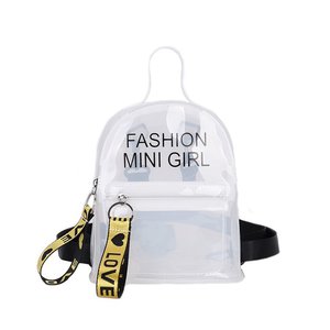 Mode coréenne <span class=keywords><strong>sac</strong></span> à dos transparent femmes décontracté PVC doublure <span class=keywords><strong>sac</strong></span> fermeture éclair gelée lettre étanche <span class=keywords><strong>cartable</strong></span> <span class=keywords><strong>sac</strong></span> à <span class=keywords><strong>main</strong></span> - Product Image 6