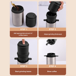 Popular multifuncional <span class=keywords><strong>moler</strong></span> y preparar 3 en 1 se adapta al soporte del coche eléctrico mini <span class=keywords><strong>cafetera</strong></span> portátil - Product Image 4