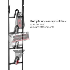 Soporte de almacenamiento de accesorios de vacío independiente estable negro Soporte de piso con 4 soportes de accesorios - Product Image 4