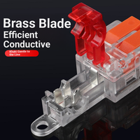 Connecteur de câble électrique BNC universel transparent pour automobile, bornier à levier rapide, IP20 32A, Nouveau